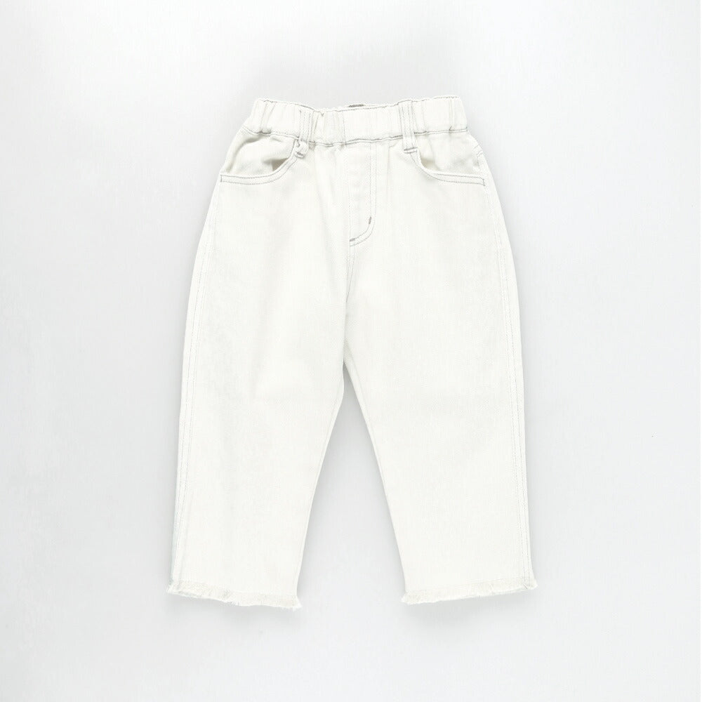 日本童裝 Branshes 流蘇邊七分牛仔褲 90-150cm 女童款 夏季 PANTS