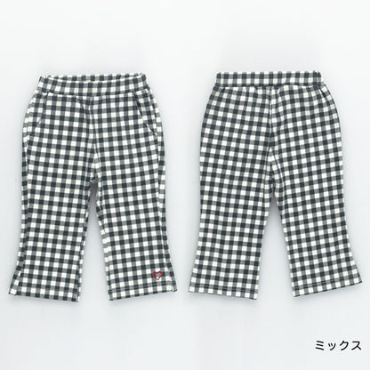 日本童裝 Branshes 心形刺繡彈力七分褲 80-130cm 女童款 夏季 PANTS