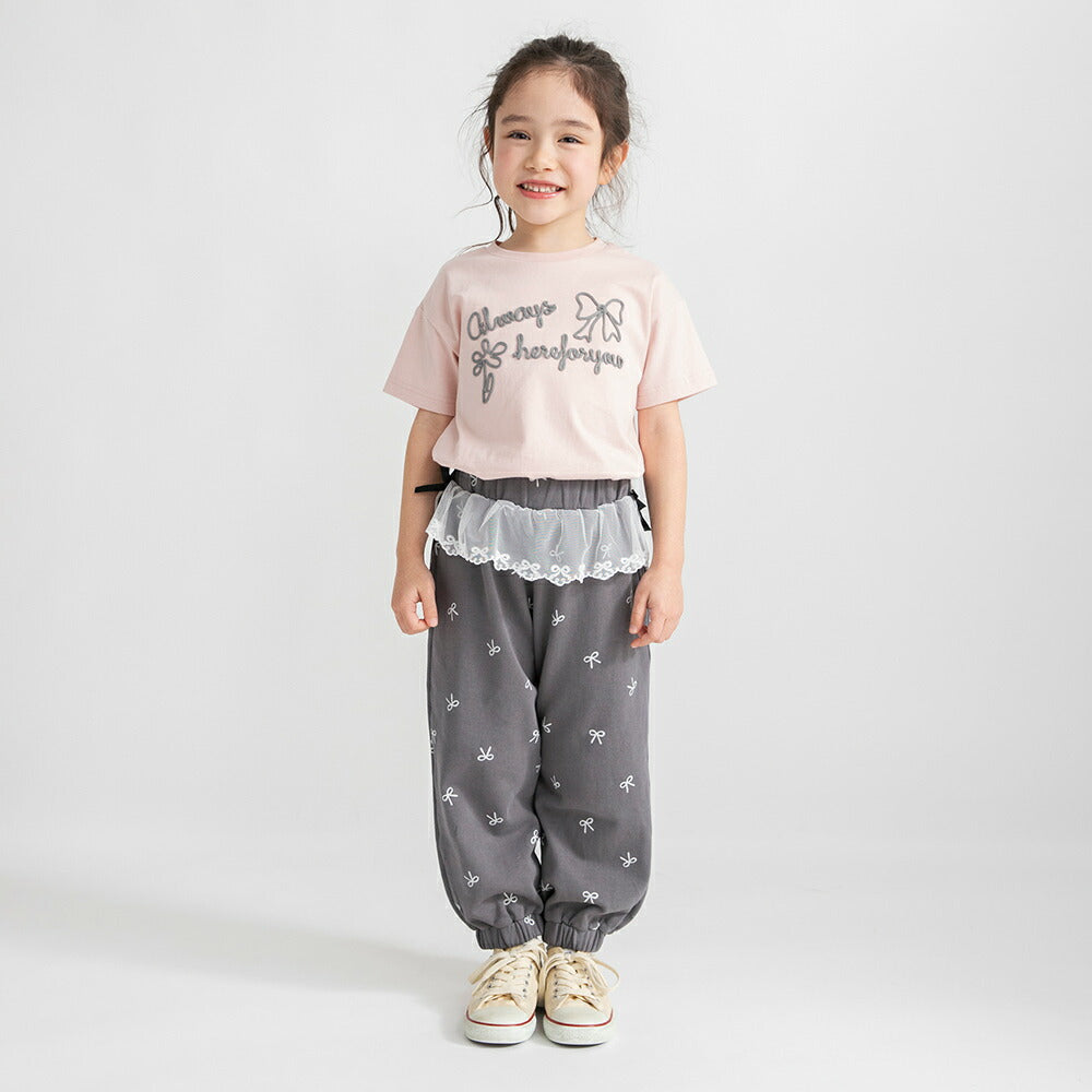 日本童裝 Branshes 蕾絲腰帶運動褲 80-150cm 女童款 夏季 PANTS