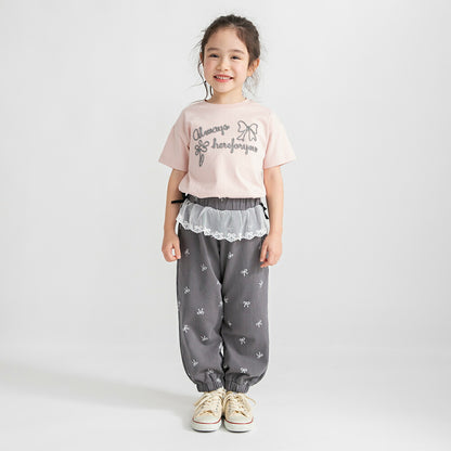 日本童裝 Branshes 蕾絲腰帶運動褲 80-150cm 女童款 夏季 PANTS