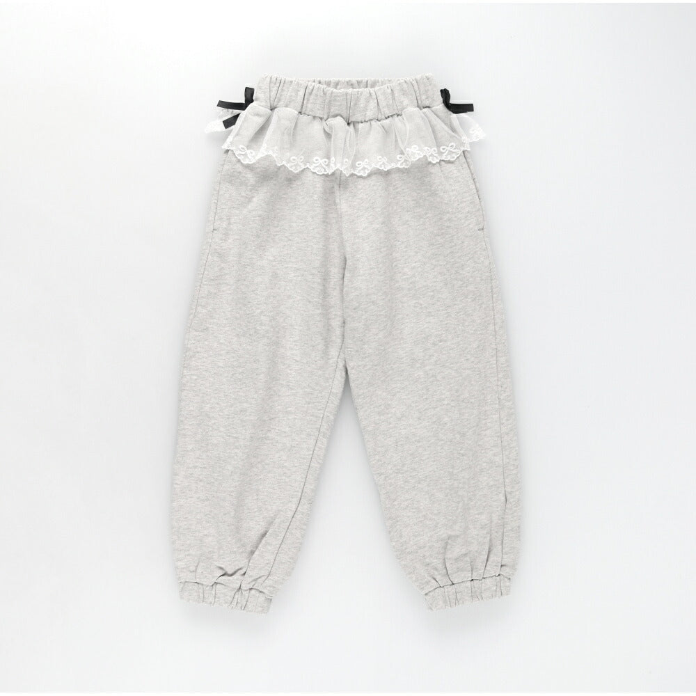 日本童裝 Branshes 蕾絲腰帶運動褲 80-150cm 女童款 夏季 PANTS