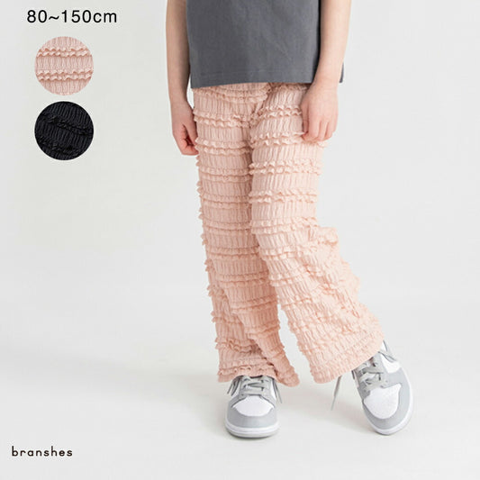 日本童裝 Branshes 提花花邊長褲 80-150cm 女童款 夏季 PANTS