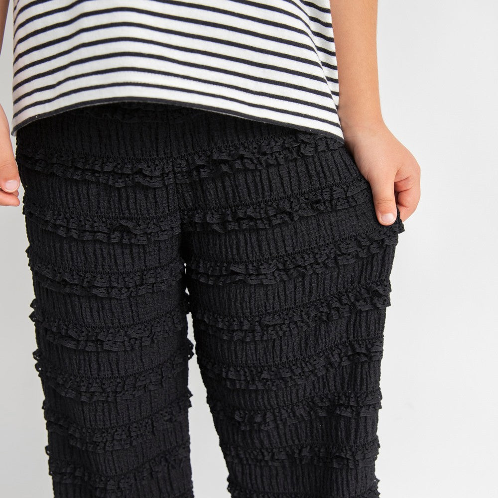 日本童裝 Branshes 提花花邊長褲 80-150cm 女童款 夏季 PANTS
