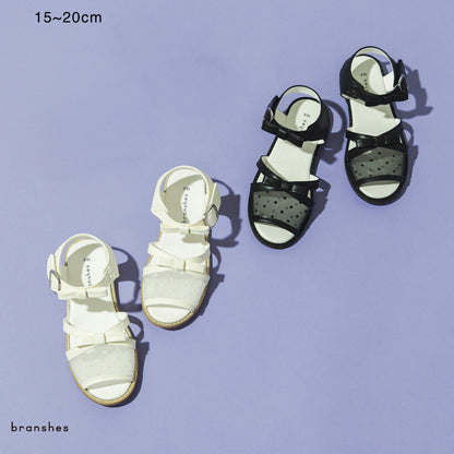 日本直送 Branshes 透明緞帶涼鞋 15-20cm 鞋系列 其他品牌