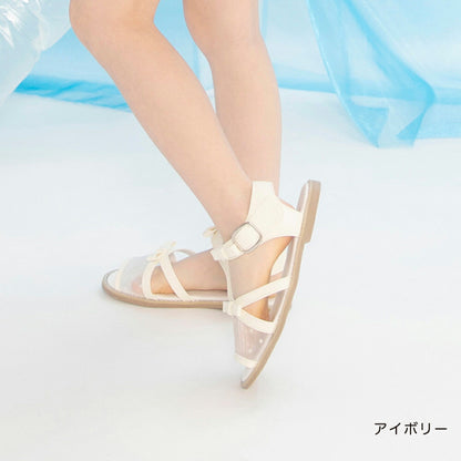 日本直送 Branshes 透明緞帶涼鞋 15-20cm 鞋系列 其他品牌