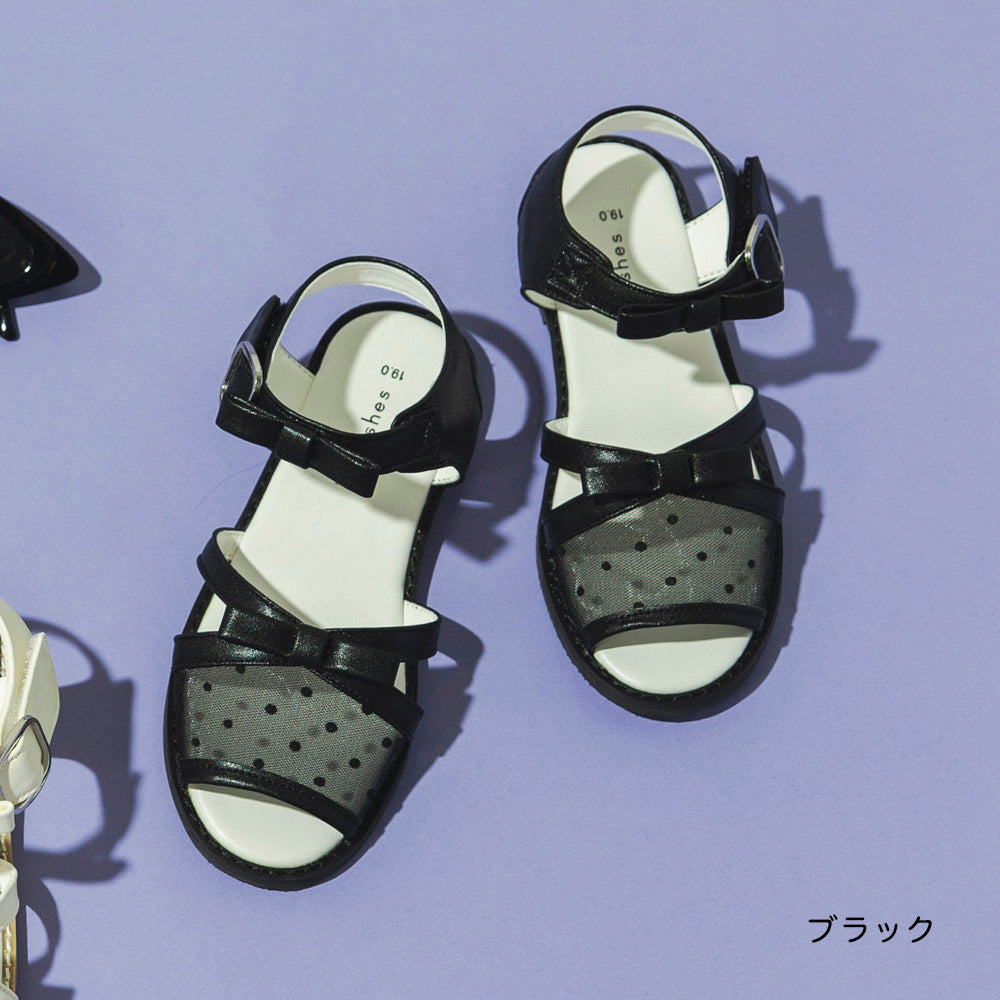 日本直送 Branshes 透明緞帶涼鞋 15-20cm 鞋系列 其他品牌