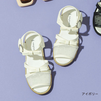 日本直送 Branshes 透明緞帶涼鞋 15-20cm 鞋系列 其他品牌