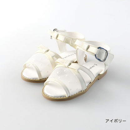 日本直送 Branshes 透明緞帶涼鞋 15-20cm 鞋系列 其他品牌