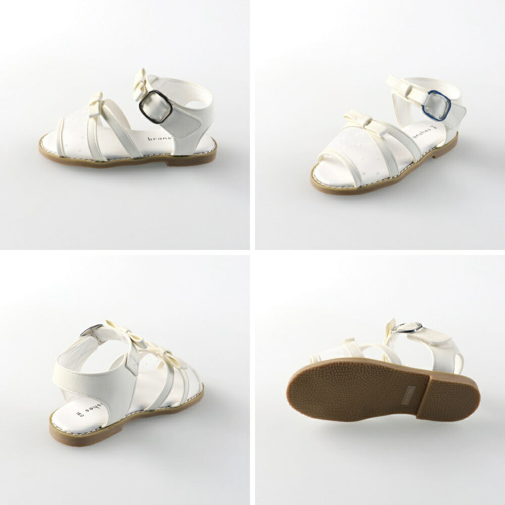 日本直送 Branshes 透明緞帶涼鞋 15-20cm 鞋系列 其他品牌