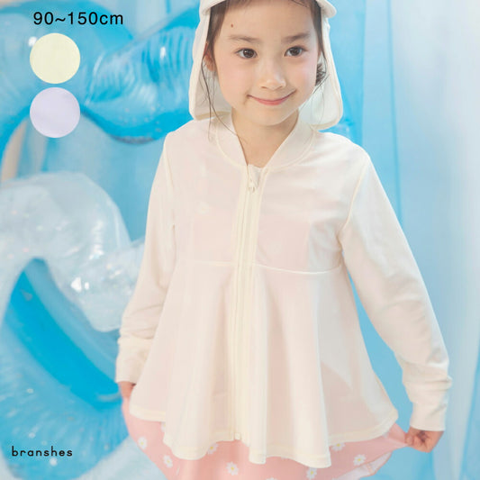日本童裝 Branshes 防UV 泳衣外套 90-150cm 女童款 夏季 夏日玩水泳衣特輯