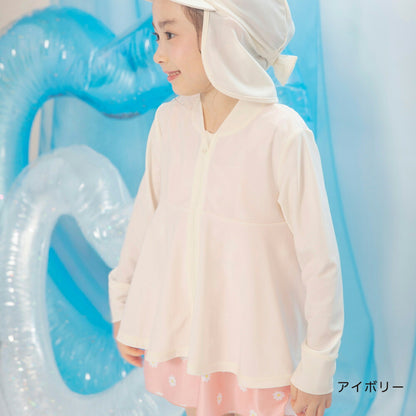 日本童裝 Branshes 防UV 泳衣外套 90-150cm 女童款 夏季 夏日玩水泳衣特輯