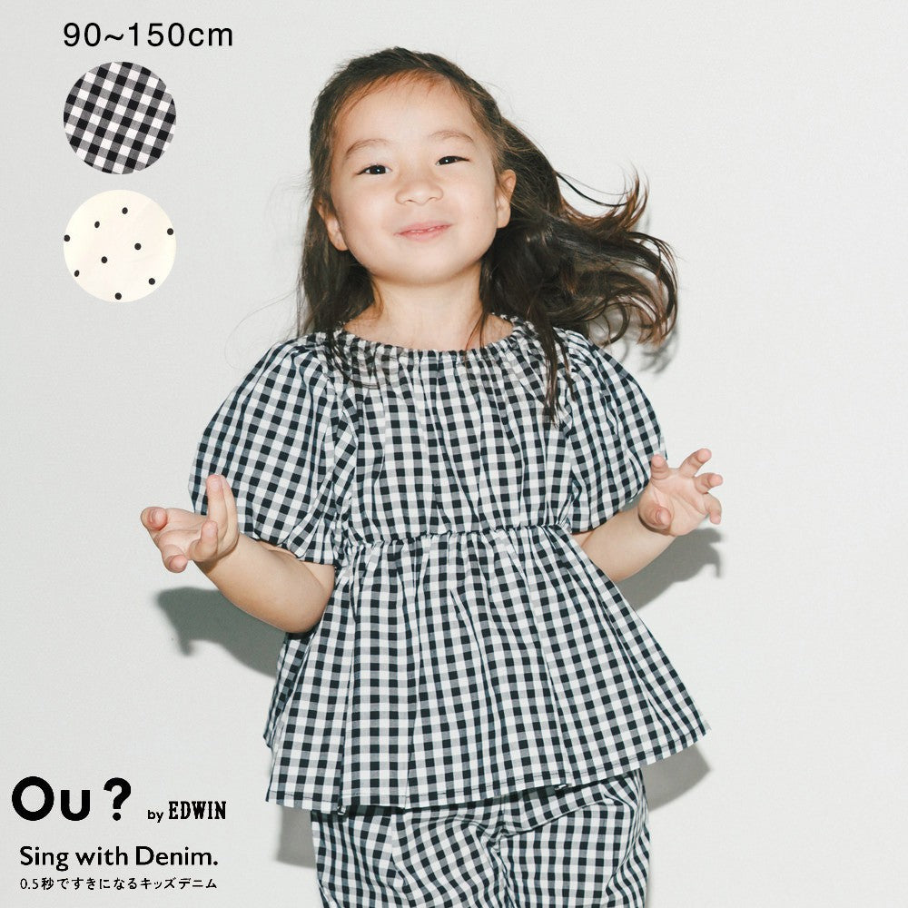 日本童裝 Branshes 【b.+A】燈籠袖襯衫 90-150cm 女童款 夏季 TOPS