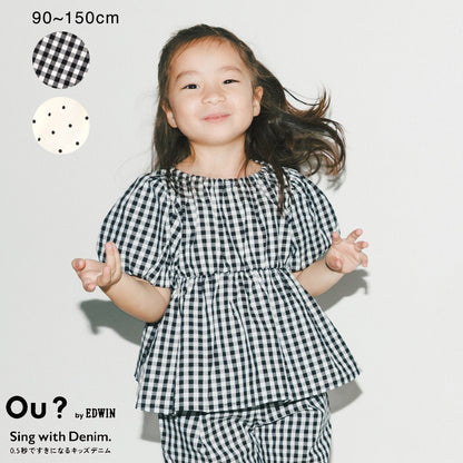 日本童裝 Branshes 【b.+A】燈籠袖襯衫 90-150cm 女童款 夏季 TOPS