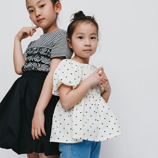日本童裝 Branshes 【b.+A】燈籠袖襯衫 90-150cm 女童款 夏季 TOPS