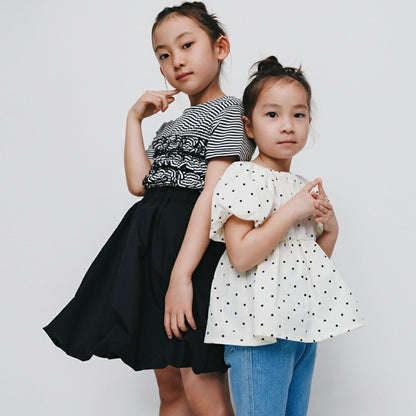 日本童裝 Branshes 【b.+A】燈籠袖襯衫 90-150cm 女童款 夏季 TOPS