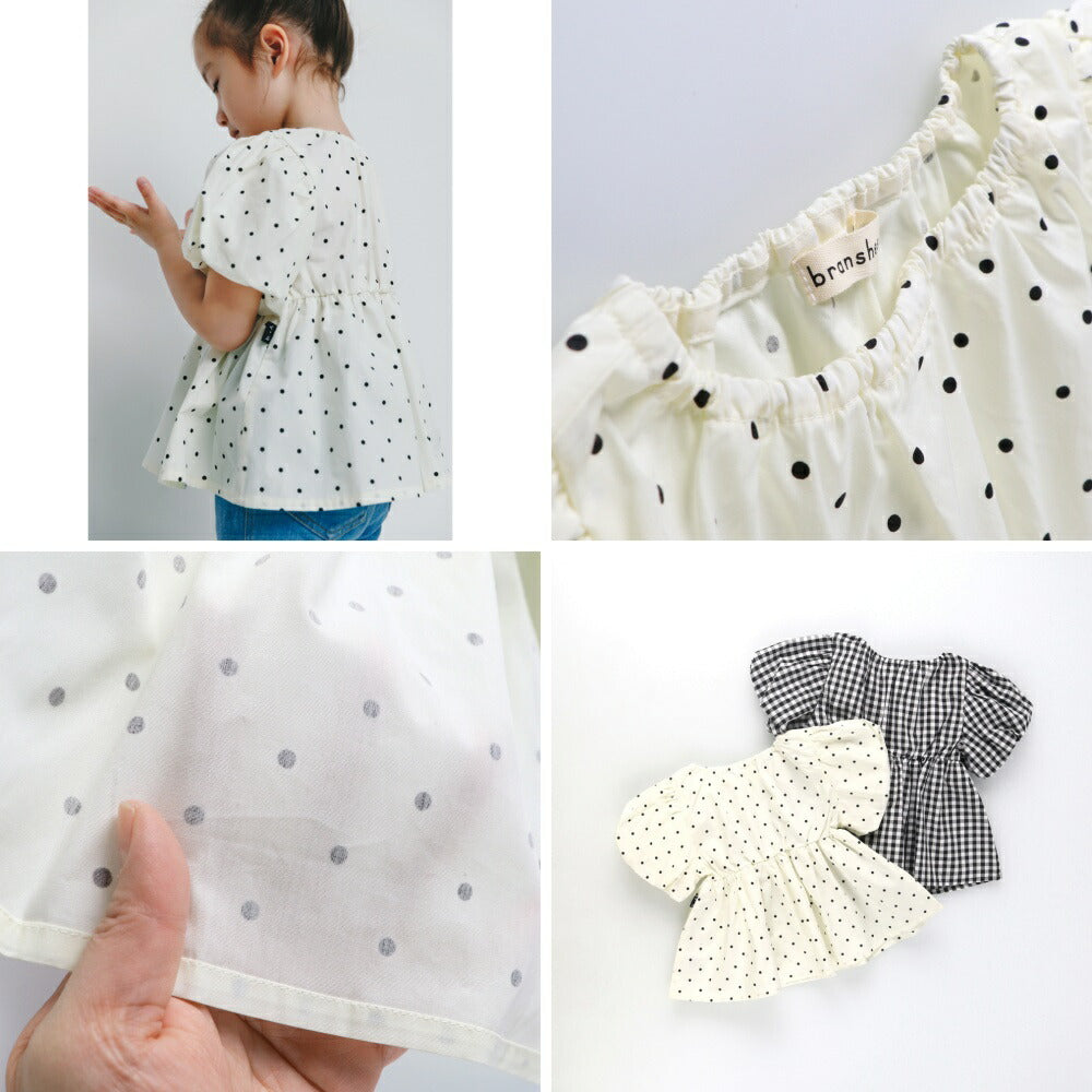 日本童裝 Branshes 【b.+A】燈籠袖襯衫 90-150cm 女童款 夏季 TOPS