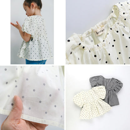 日本童裝 Branshes 【b.+A】燈籠袖襯衫 90-150cm 女童款 夏季 TOPS
