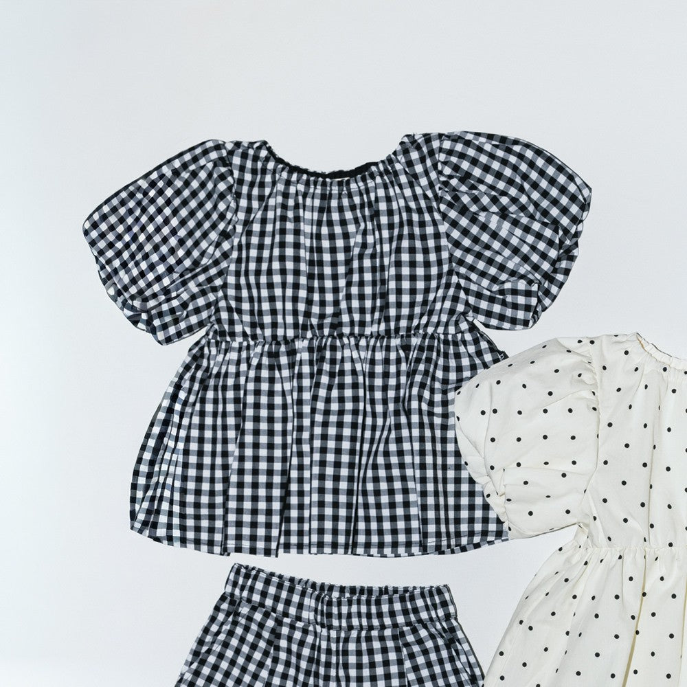 日本童裝 Branshes 【b.+A】燈籠袖襯衫 90-150cm 女童款 夏季 TOPS
