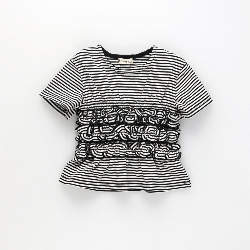日本童裝 Branshes 【b.+A】皺褶上衣 90-150cm 女童款 夏季 TOPS