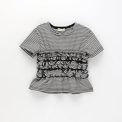 日本童裝 Branshes 【b.+A】皺褶上衣 90-150cm 女童款 夏季 TOPS