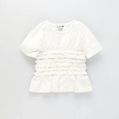 日本童裝 Branshes 【b.+A】皺褶上衣 90-150cm 女童款 夏季 TOPS