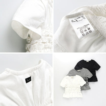 日本童裝 Branshes 【b.+A】皺褶上衣 90-150cm 女童款 夏季 TOPS