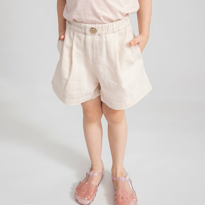 日本童裝 Branshes 巴拿馬草編織短褲 80-150cm 女童款 夏季 PANTS