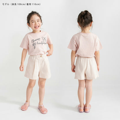 日本童裝 Branshes 巴拿馬草編織短褲 80-150cm 女童款 夏季 PANTS