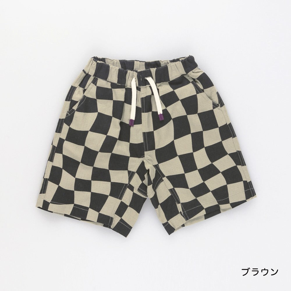 日本童裝 Branshes 巴拿馬織紋全印花短褲 80-150cm 男童款 夏季 PANTS