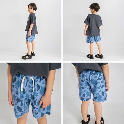 日本童裝 Branshes 巴拿馬織紋全印花短褲 80-150cm 男童款 夏季 PANTS
