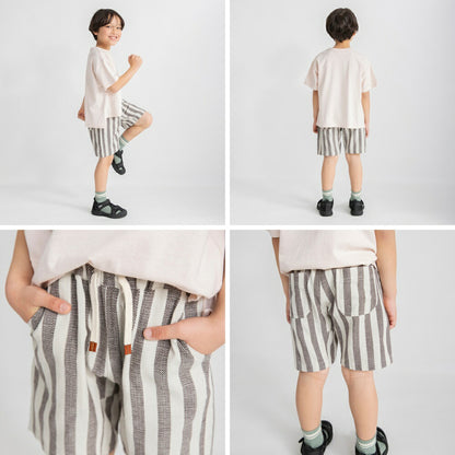 日本童裝 Branshes 巴拿馬織紋全印花短褲 80-150cm 男童款 夏季 PANTS