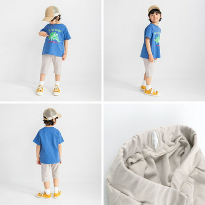 日本童裝 Branshes 彈力七分褲 80-130cm 男童款 夏季 PANTS