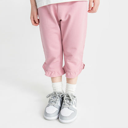 日本童裝 Branshes 荷葉邊七分褲 80-130cm 女童款 夏季 PANTS