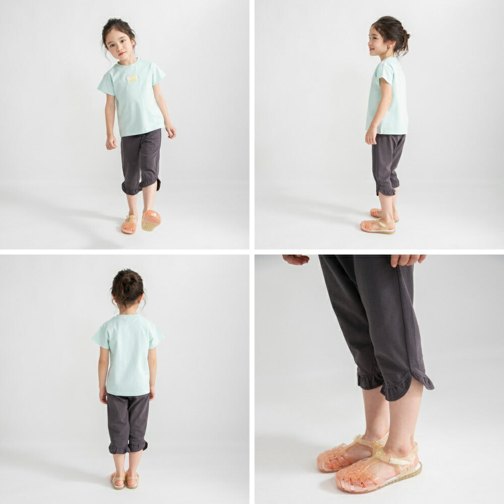 日本童裝 Branshes 荷葉邊七分褲 80-130cm 女童款 夏季 PANTS