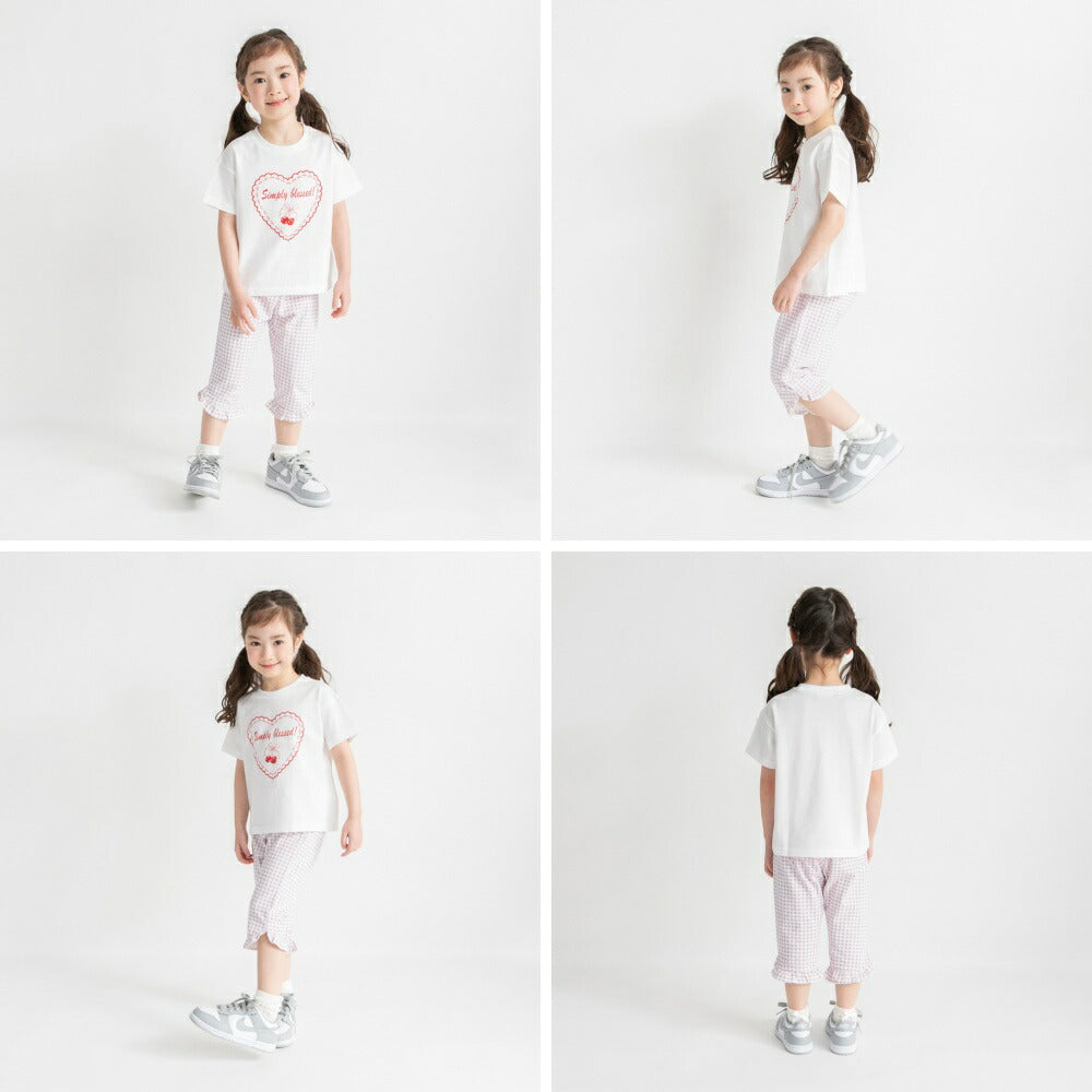 日本童裝 Branshes 荷葉邊七分褲 80-130cm 女童款 夏季 PANTS