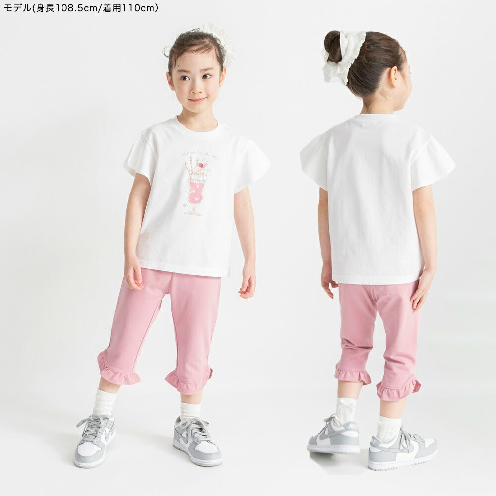 日本童裝 Branshes 荷葉邊七分褲 80-130cm 女童款 夏季 PANTS
