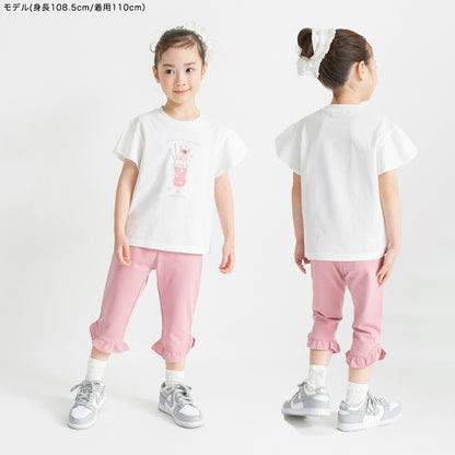 日本童裝 Branshes 荷葉邊七分褲 80-130cm 女童款 夏季 PANTS