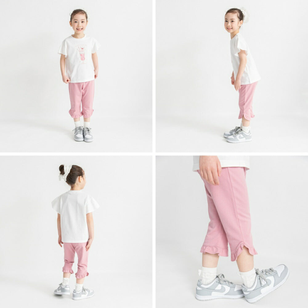 日本童裝 Branshes 荷葉邊七分褲 80-130cm 女童款 夏季 PANTS