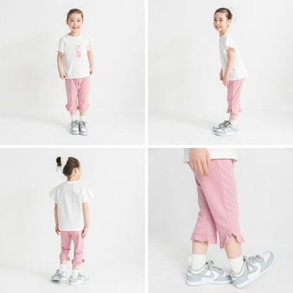 日本童裝 Branshes 荷葉邊七分褲 80-130cm 女童款 夏季 PANTS