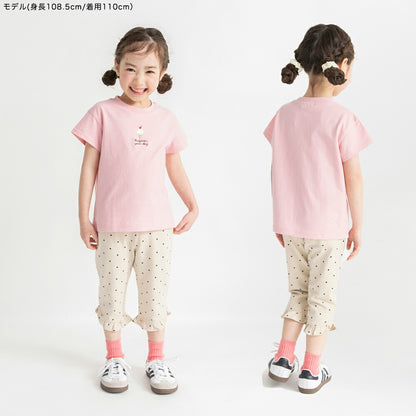 日本童裝 Branshes 荷葉邊七分褲 80-130cm 女童款 夏季 PANTS