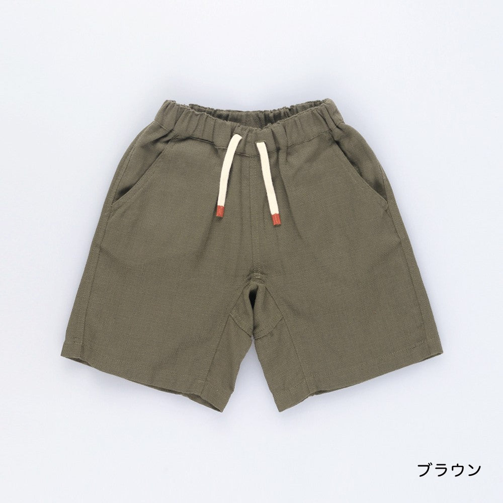 日本童裝 Branshes 巴拿馬織紋彩色短褲 80-150cm 男童款 夏季 PANTS
