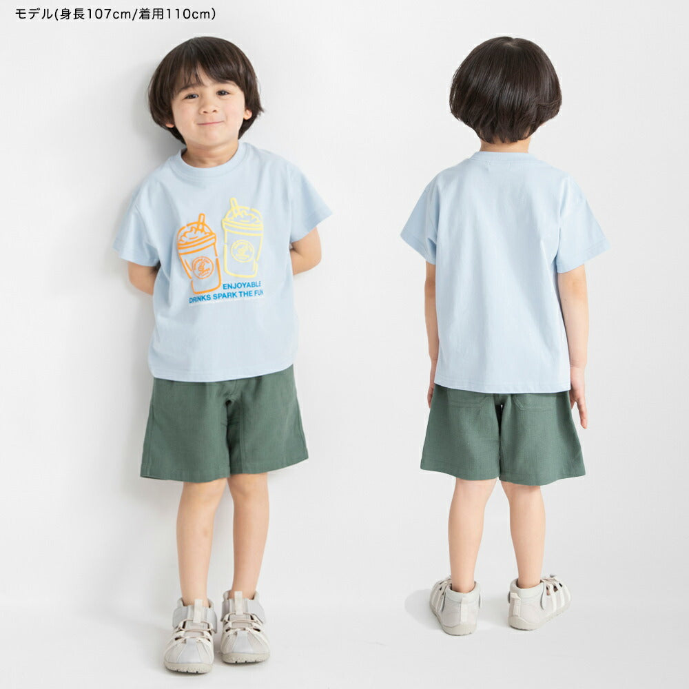 日本童裝 Branshes 巴拿馬織紋彩色短褲 80-150cm 男童款 夏季 PANTS