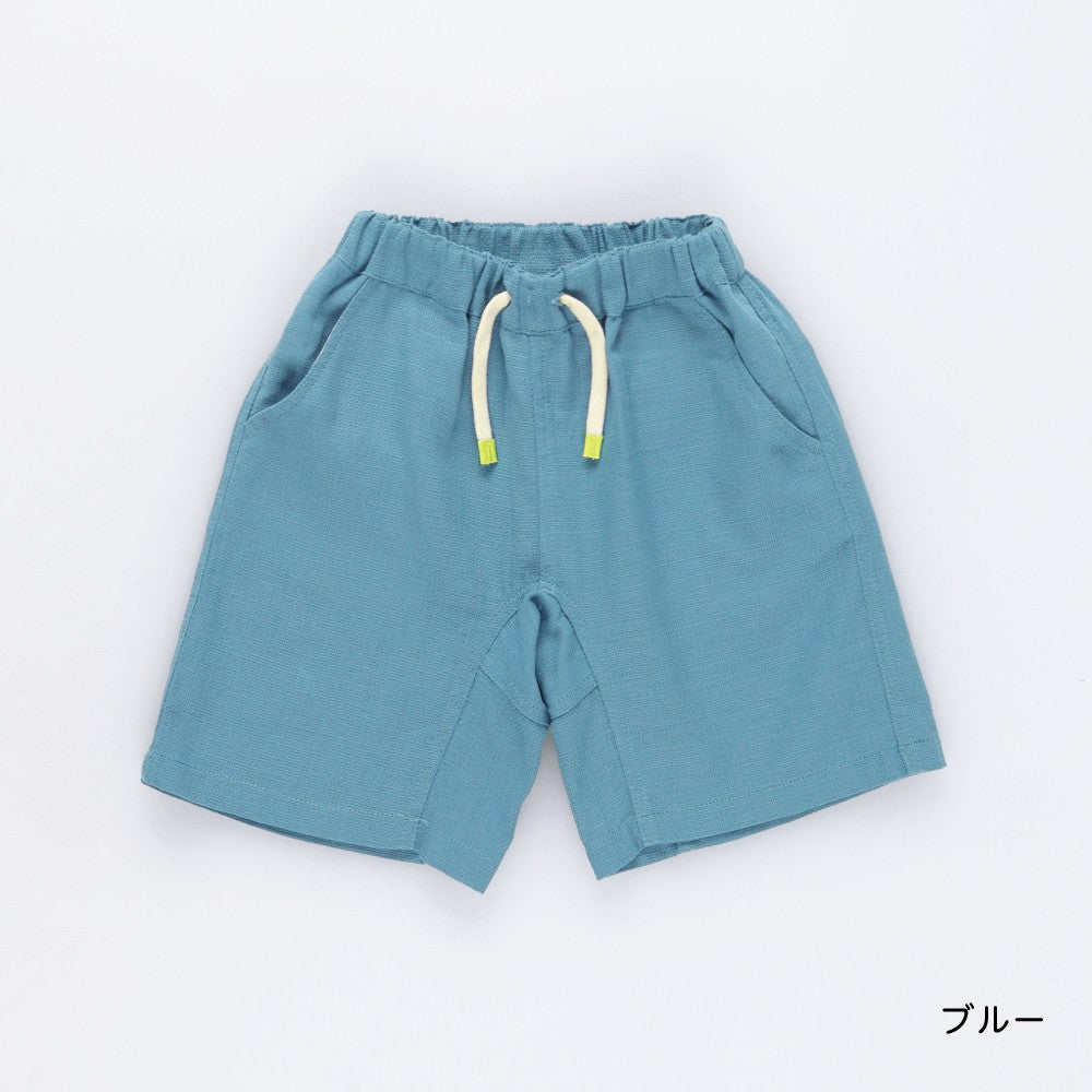 日本童裝 Branshes 巴拿馬織紋彩色短褲 80-150cm 男童款 夏季 PANTS