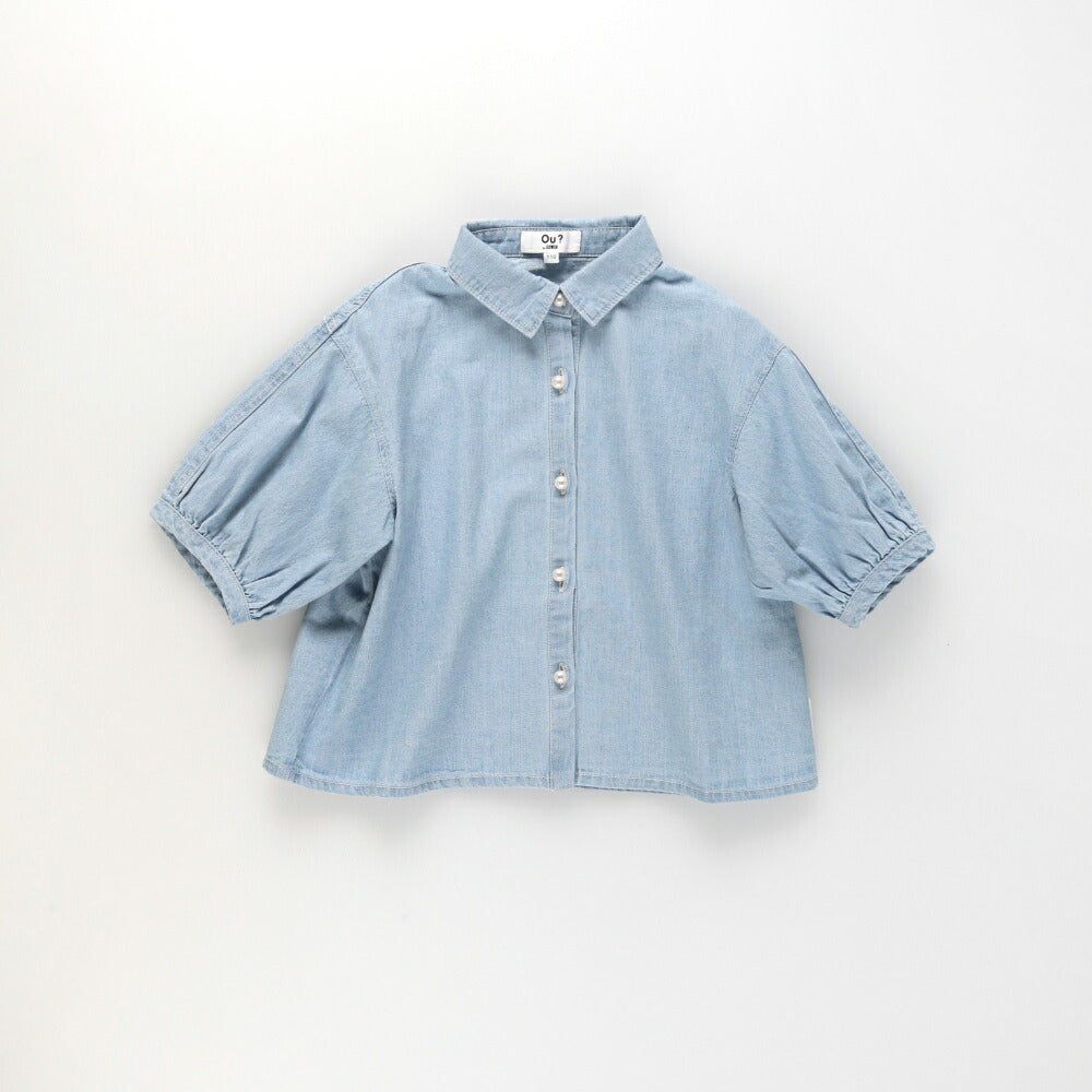 日本童裝 Branshes【Ou? by EDWIN】牛仔襯衫 90-150cm 女童款 夏季 TOPS