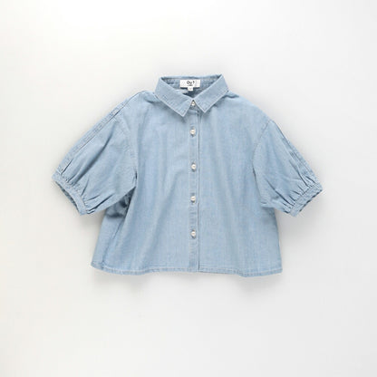 日本童裝 Branshes【Ou? by EDWIN】牛仔襯衫 90-150cm 女童款 夏季 TOPS
