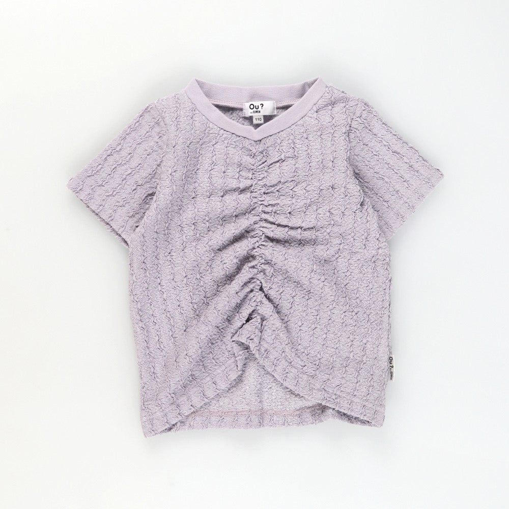 日本童裝 Branshes【Ou? by EDWIN】皺褶短袖上衣 90-150cm 女童款 夏季 TOPS