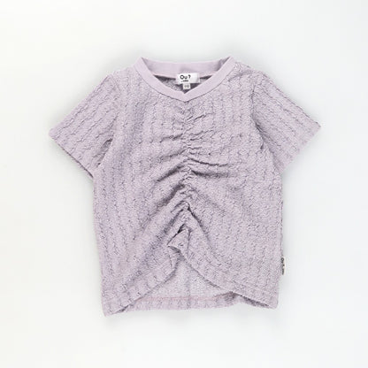 日本童裝 Branshes【Ou? by EDWIN】皺褶短袖上衣 90-150cm 女童款 夏季 TOPS