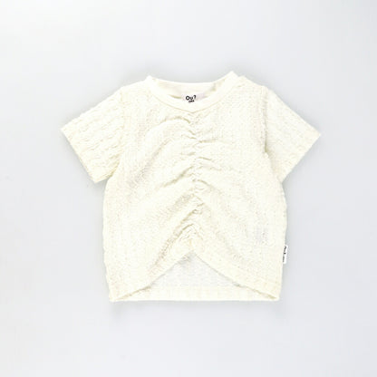 日本童裝 Branshes【Ou? by EDWIN】皺褶短袖上衣 90-150cm 女童款 夏季 TOPS