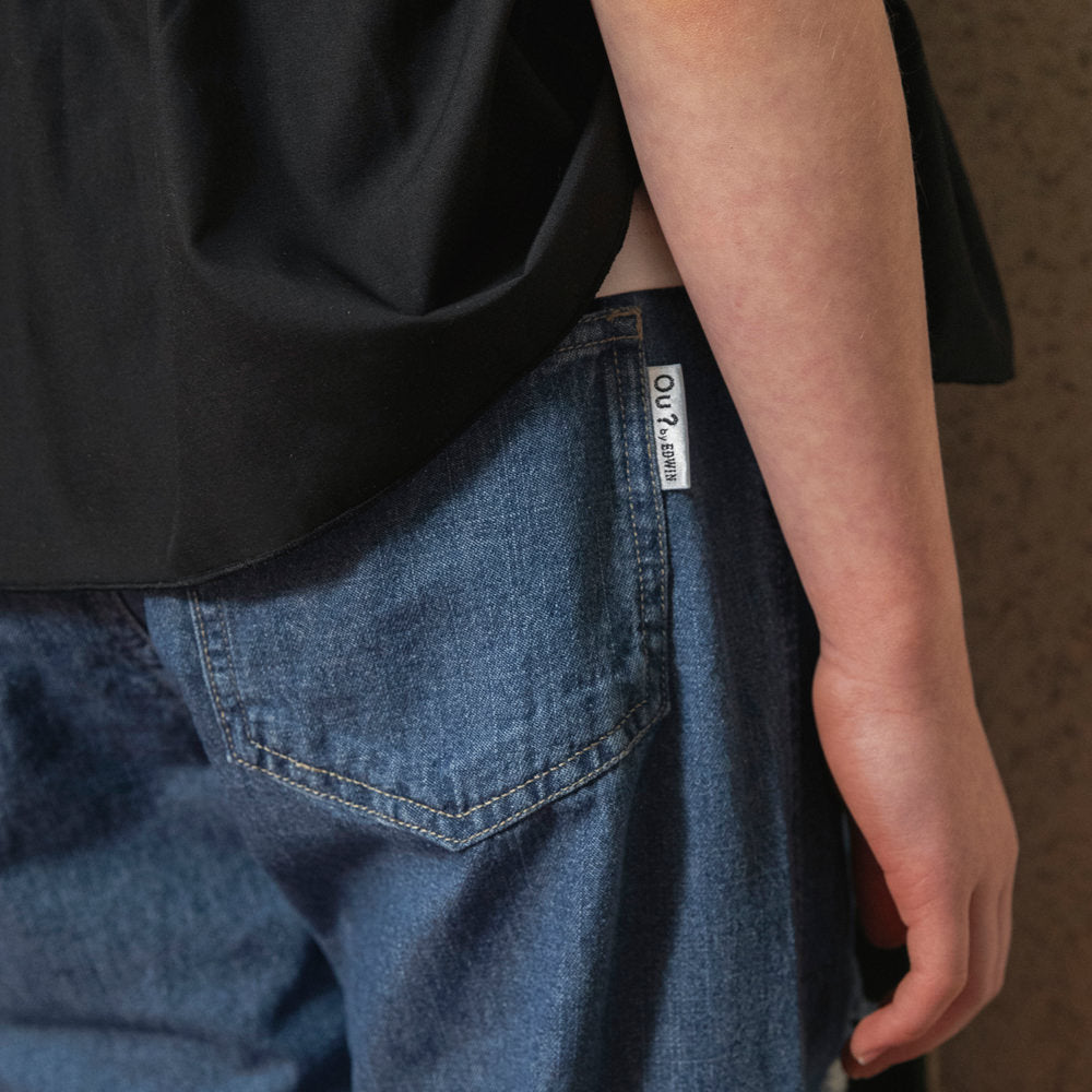 日本童裝 Branshes【Ou? by EDWIN】破洞牛仔褲 90-150cm 女童款 夏季 PANTS