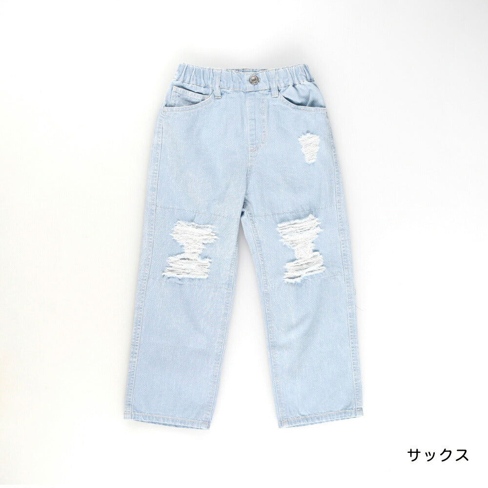 日本童裝 Branshes【Ou? by EDWIN】破洞牛仔褲 90-150cm 女童款 夏季 PANTS